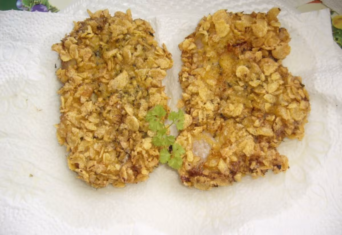 Chips-es vagy corn flakes-es rántott hús
