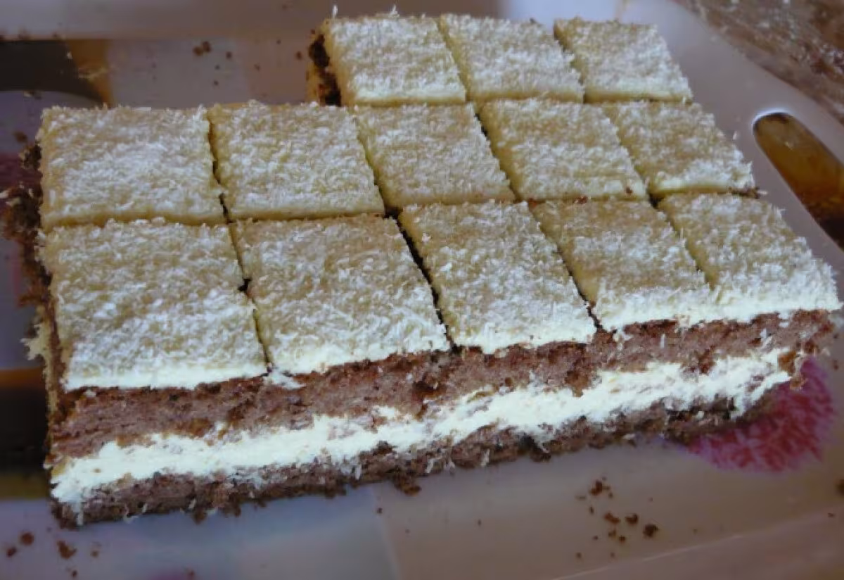 Kókuszkrémes kocka