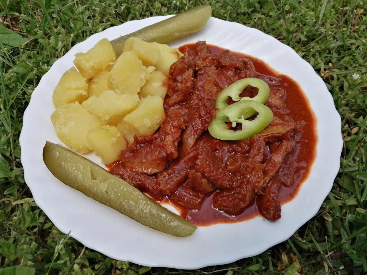 Bográcsos pacalpörkölt